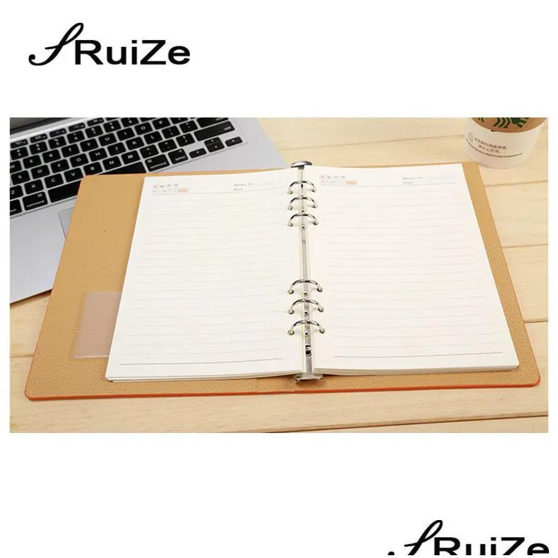 wholesale notepads ruize faux leather notebook a4 a6 b5 a5 spiral notebook planner agenda hard cover office business notepad planner binder