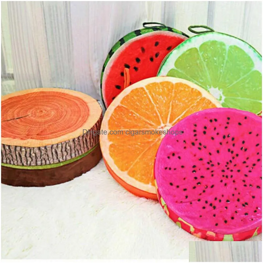 seat cushio seat cushion fruit shape round bolster sofa-cushion head pillow cute plush toys seat pad nap pillow home decoration