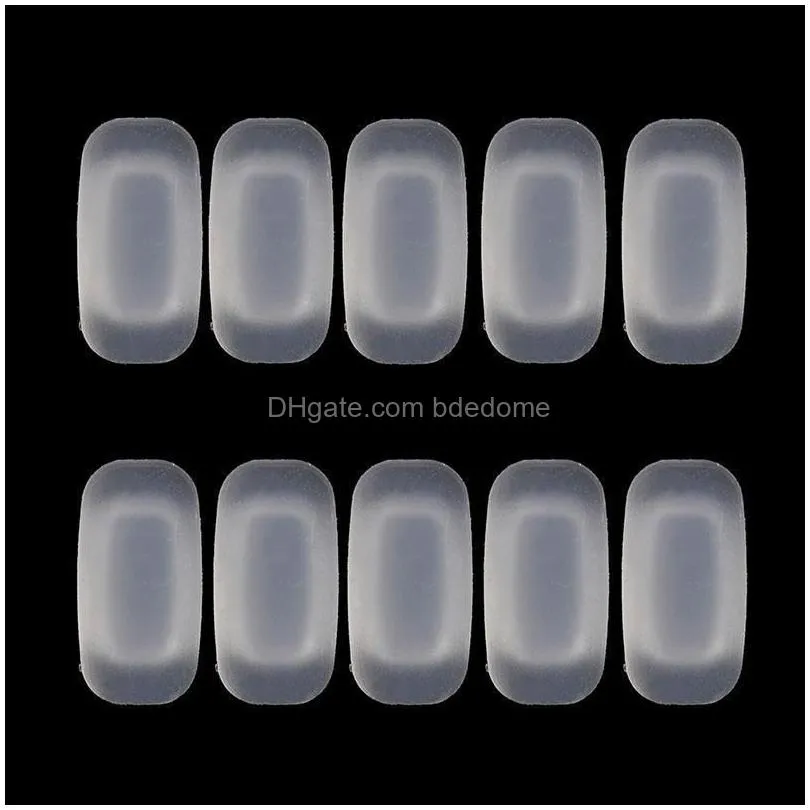lens clothes wholesale 10pcs5 pairs square silicone airbag soft nose pads on glasses slot type embedding cassette antislip toos eyeglasses