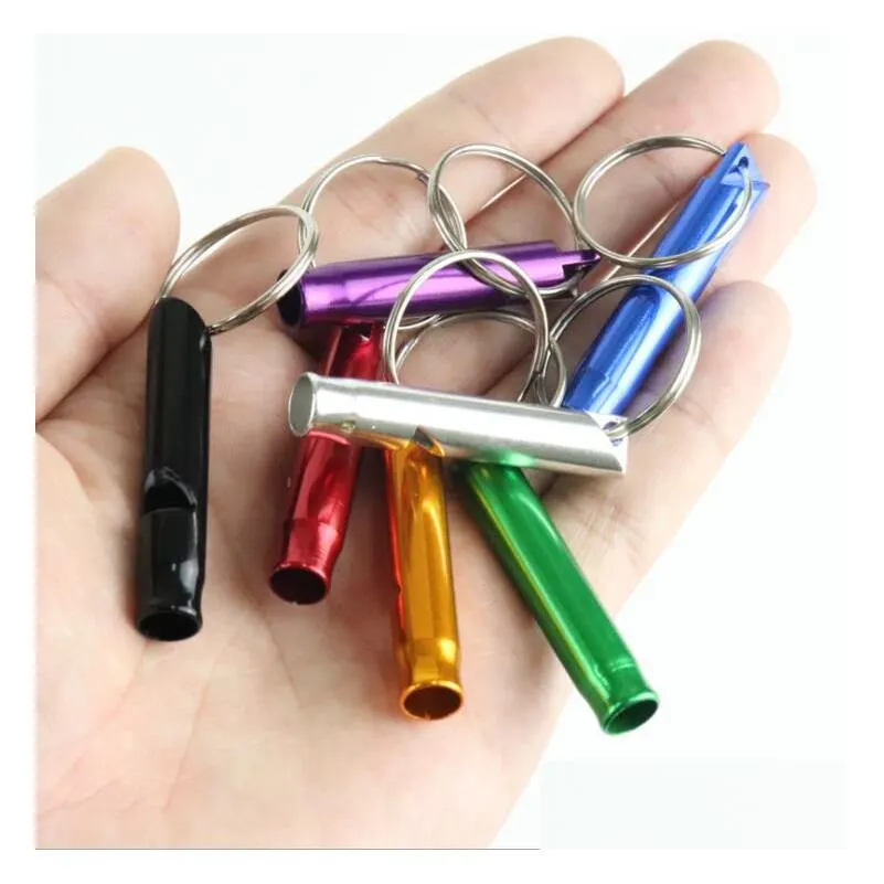 mental training emergency whistle keychain camping hiking outdoor sports tools multi-function animal pet dogs puppy train whistles