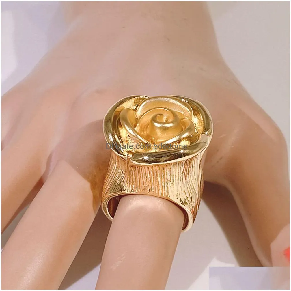 wedding jewelry sets yulaili colorful bead rings fashion gold plated rings two tone high quality not fading ring for women luxury gift