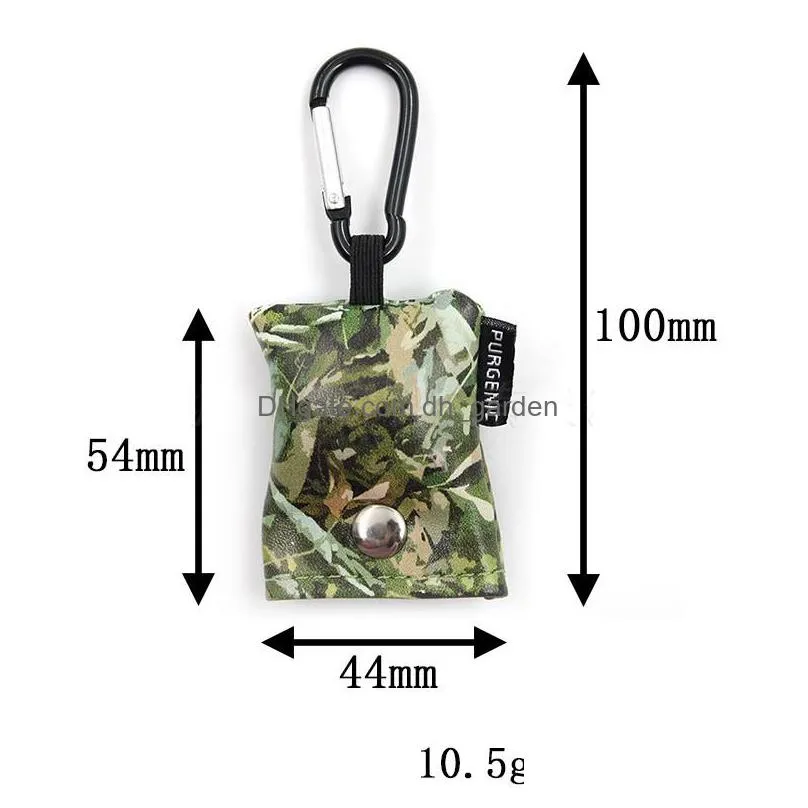 camouflage portable glasses cloth keychains pendant fashion printing hanging bag outdoor carabiner mobile phone screen cleaning cloths