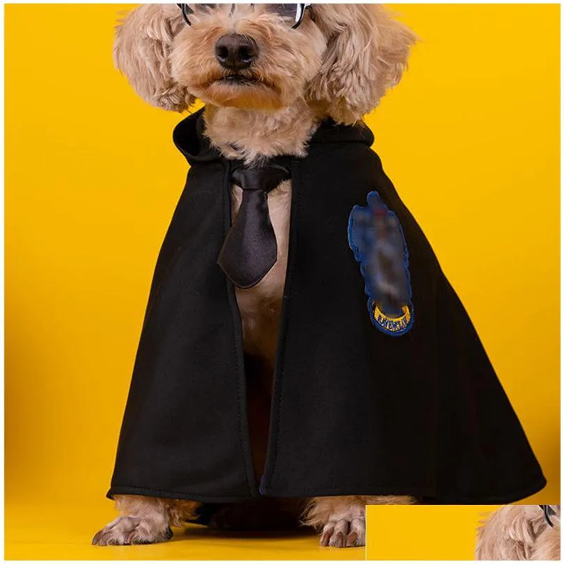 designer dog clothes classic halloween dogs cloak magic cloak warm pet coat for small doggy puppy cosplay outfits 4 styles ps2168