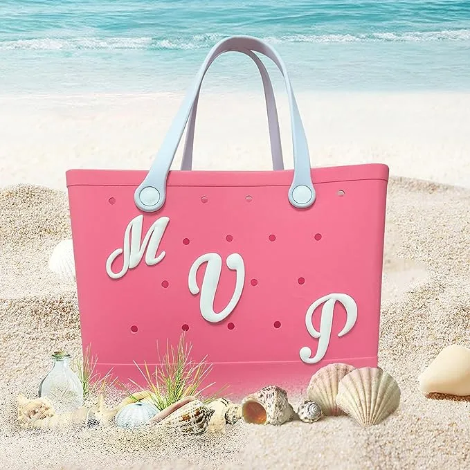 bag charms compatible with bogg bag accessories insert decorative alphabet lettering for bogg bag personalize your beach tote rubber beach bag accessories with alphabet letters j