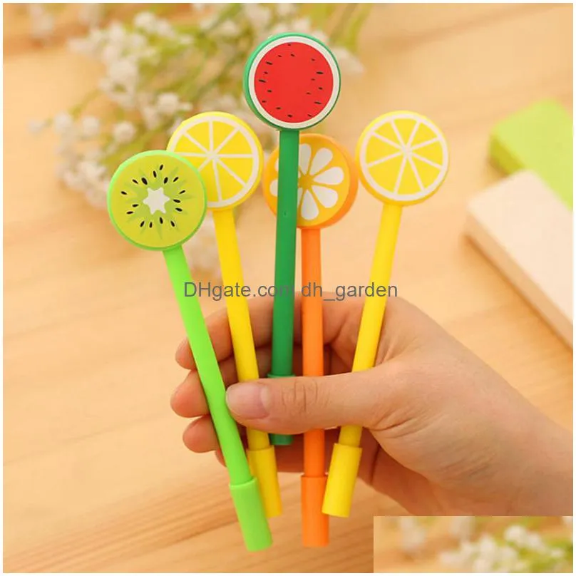 fruit vegetable shape ballpoint pens creative gel cartoon ballpoints pen 4 styles