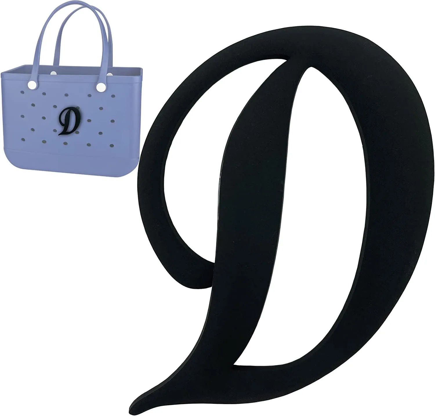 accessories for bogg bag handbag beach tote personalized 3d printed decorative az alphabet letters