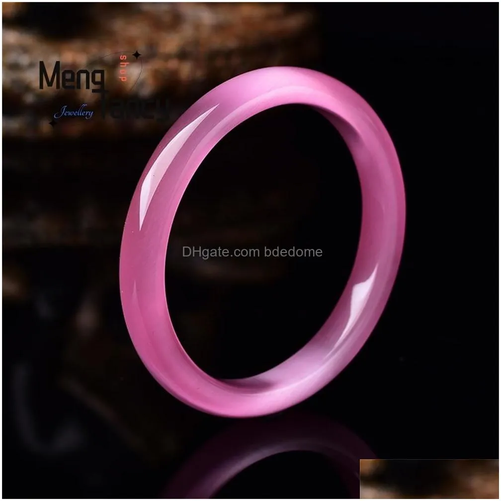 bangle natural pink cat eye rock exquisite fashion bracelet accessories jewelry customized gift girlfriend amulets face width 825mm