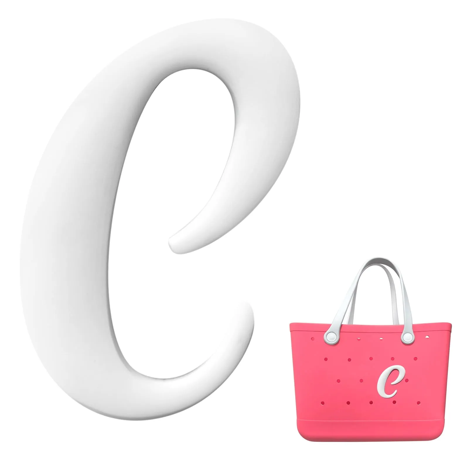 decorative alphabet letteringl accessories compatible with bogg bags charm inserts for bogg bag personalize your tote bag with alphabet letters white