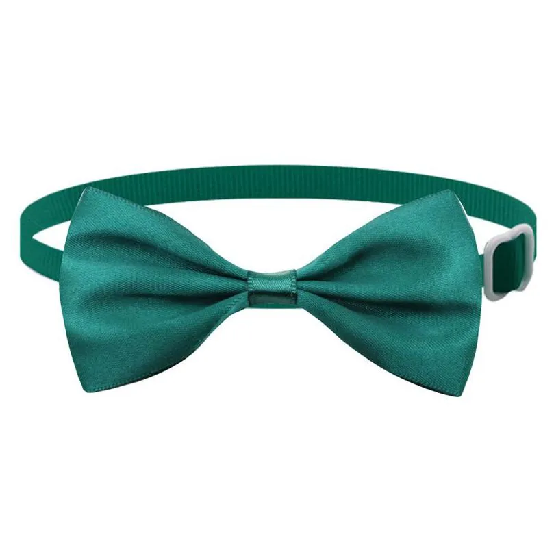 pure dog bow tie dog grooming clothes dogs necklace collar puppy bright color pet bow mix color ps1839