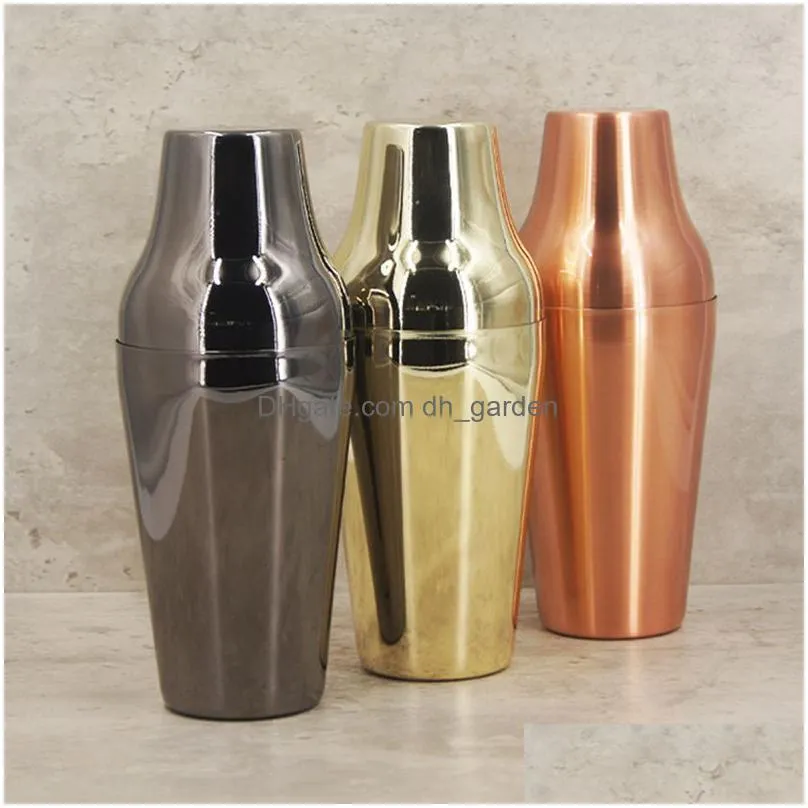 stainless steel cocktail shaker 650ml simple bar night bartending tool is durable and easy to clean