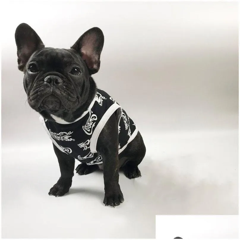 dog shirts printed letter pet clothes summer dog apparel for small dogs chihuahua yorkies bulldog dogs clothing ps2032