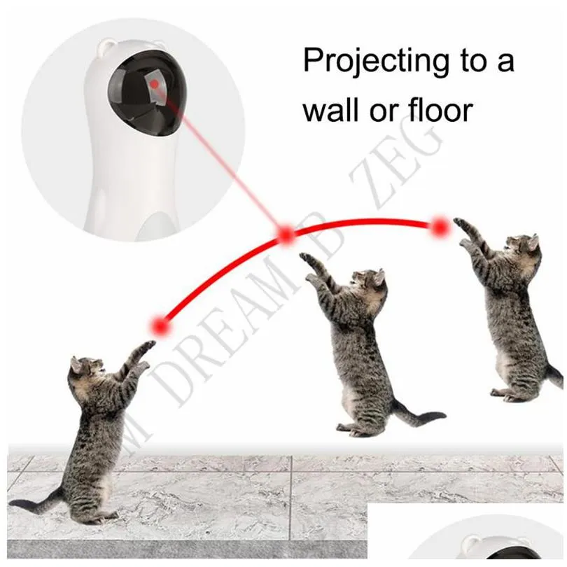 pet cat toy interactive laser toy led red light laser cat exercise training entertaining toy automatic laser funny cat toys