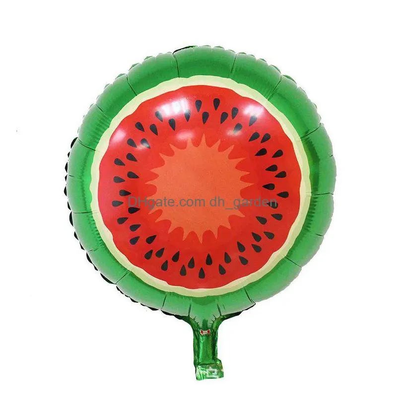 fashion fruit shape decoration foil balloon pineapple watermelon ice cream  balloons birthday party baby shower supplies 6