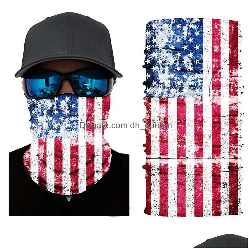 reusable face masks american united kingdom germany canada flag printing mask washable adjustable cycling headsca protective