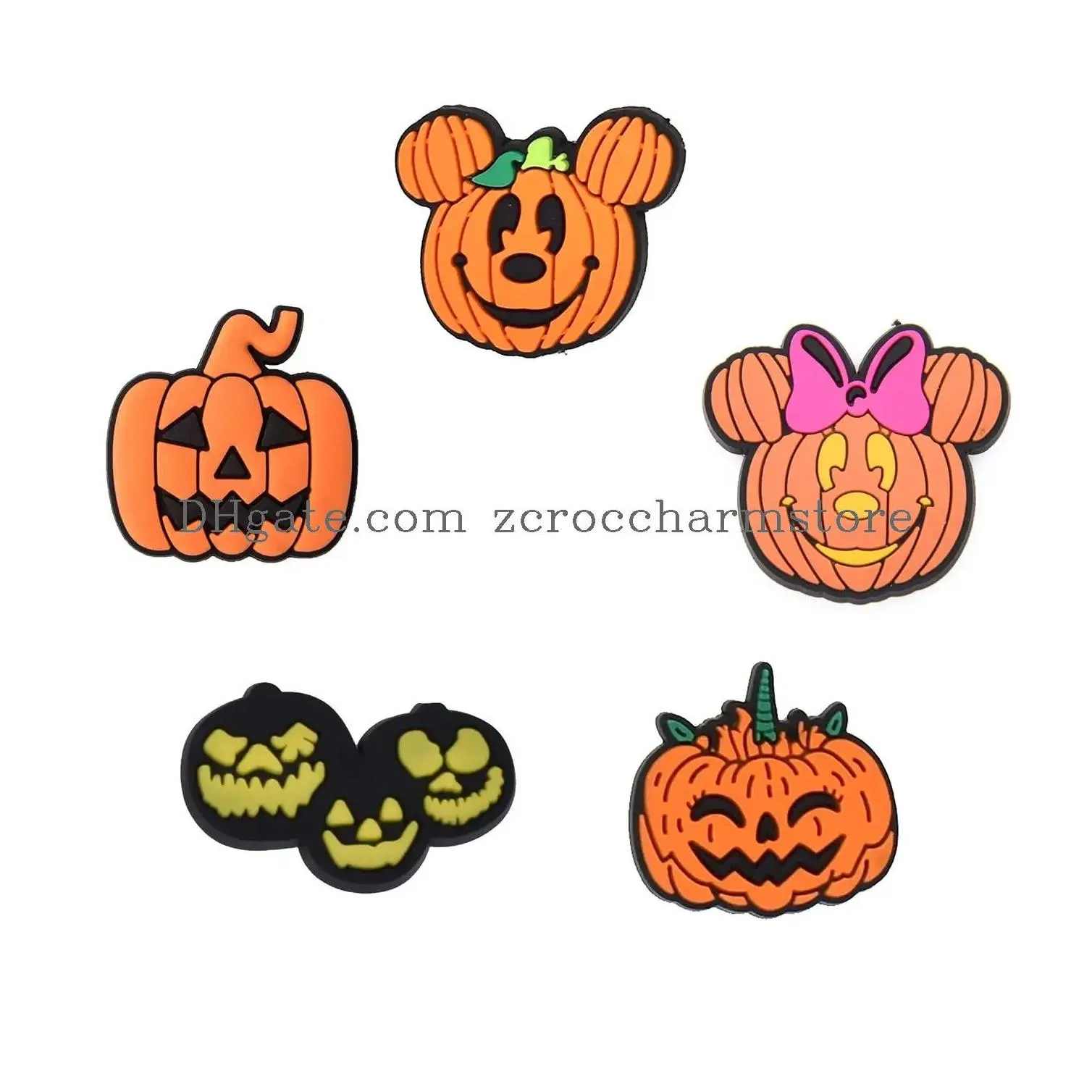 shoe parts accessories l skl pumpkin croc decoration charms halloween horror for kid boy and girl adt women men party favor gifts dr