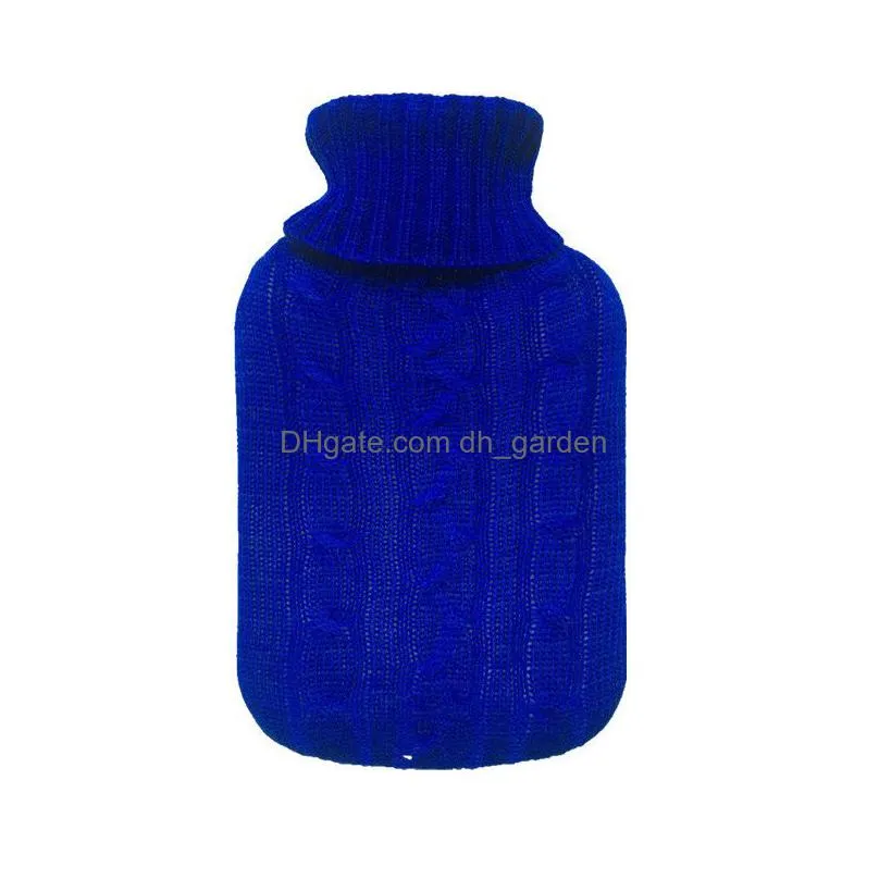 2000ml hot water bag knit cover party favor winter warm water injection bottom handbags christmas gift