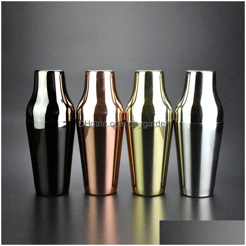 stainless steel cocktail shaker 650ml simple bar night bartending tool is durable and easy to clean