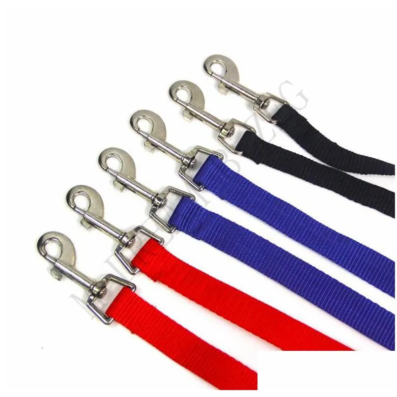 durable dog double walking leashes couple puppy dog 2 way collar leash pet traction lead rope belt for dog pet accessories