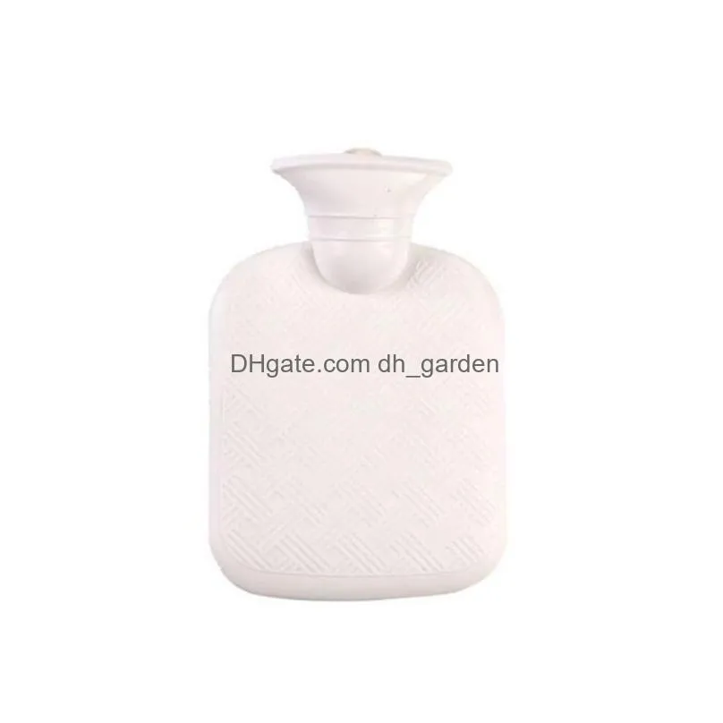 500ml pvc thickened hot water bottles party favor outdoor portable winter warm water injection bottle