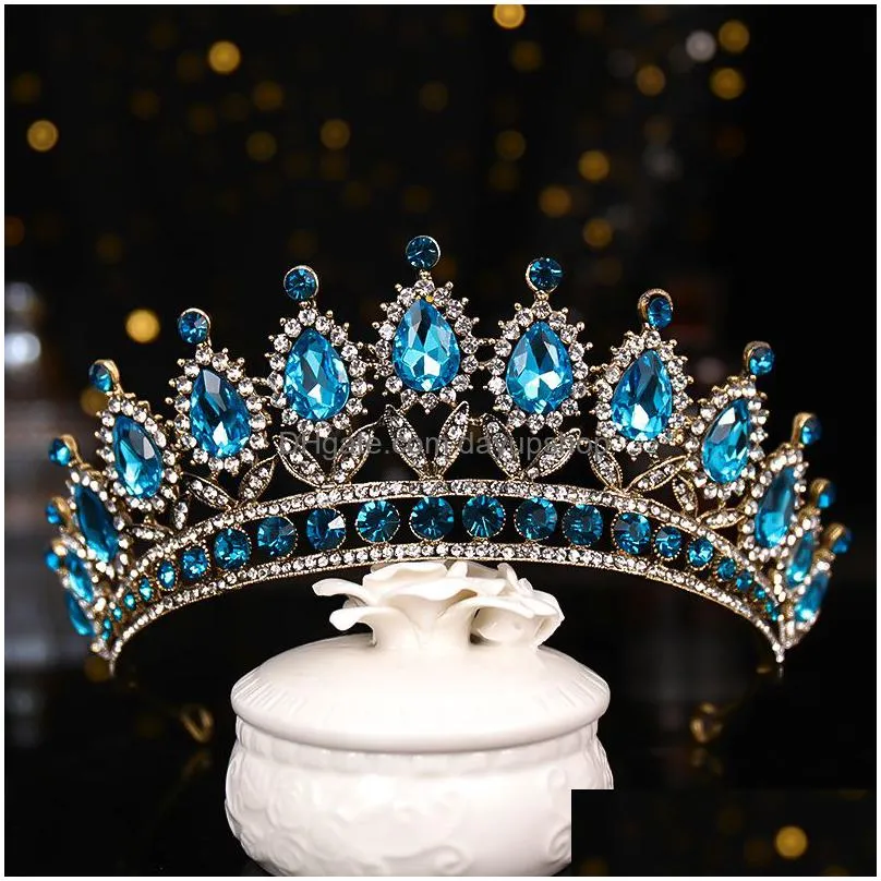 wedding hair jewelry luxury crystal crown bride tiaras and s queen diadem pageant bridal accessories 230202