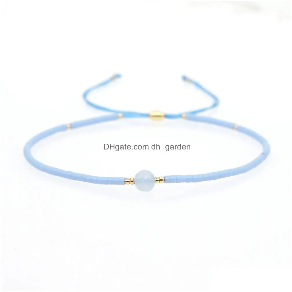 rice bead hand woven bracelets bohemian color beaded bracelet friendship fashion jewelry