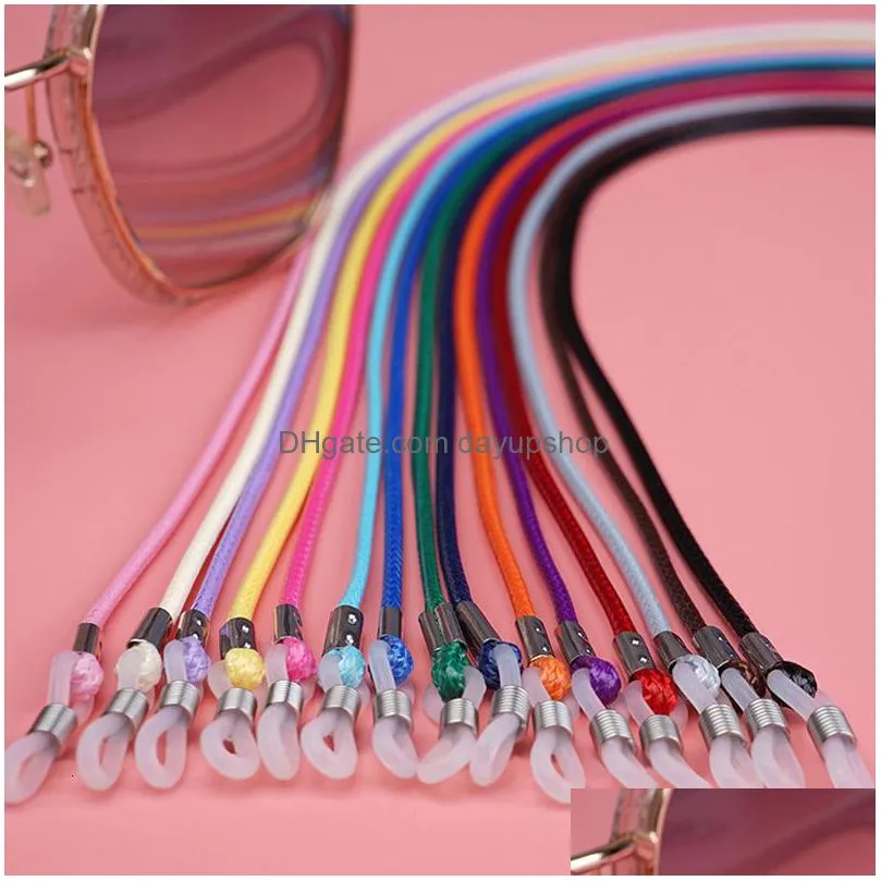 eyeglasses chains fashion glasses strap neck cord adjustable sunglasses rope lanyard holder anti slip eyewears women men 221119