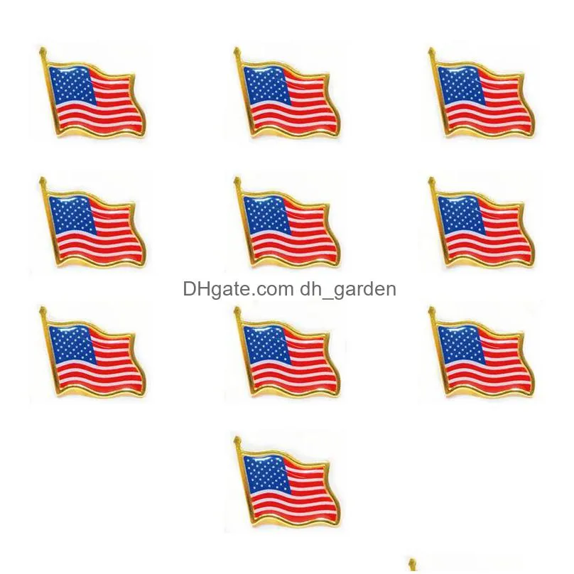 us american flag brooch mini usa badge pins cap hat luggage decorative brooch