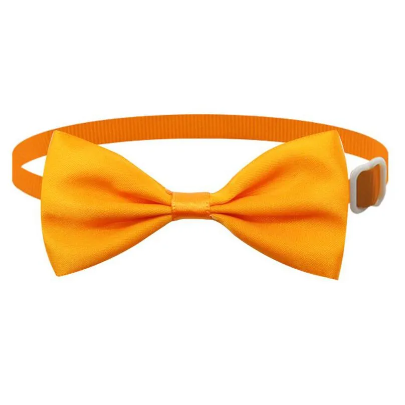 pure dog bow tie dog grooming clothes dogs necklace collar puppy bright color pet bow mix color ps1839