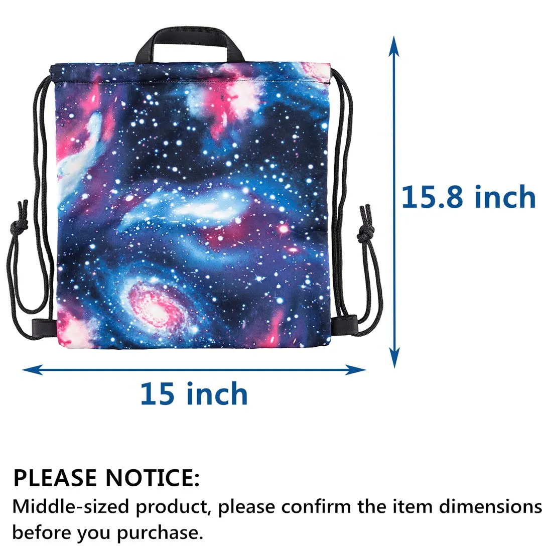 drawstring bags creative design gymsack unisex sackpack casual backpack sports equipment bag travel bags galaxy