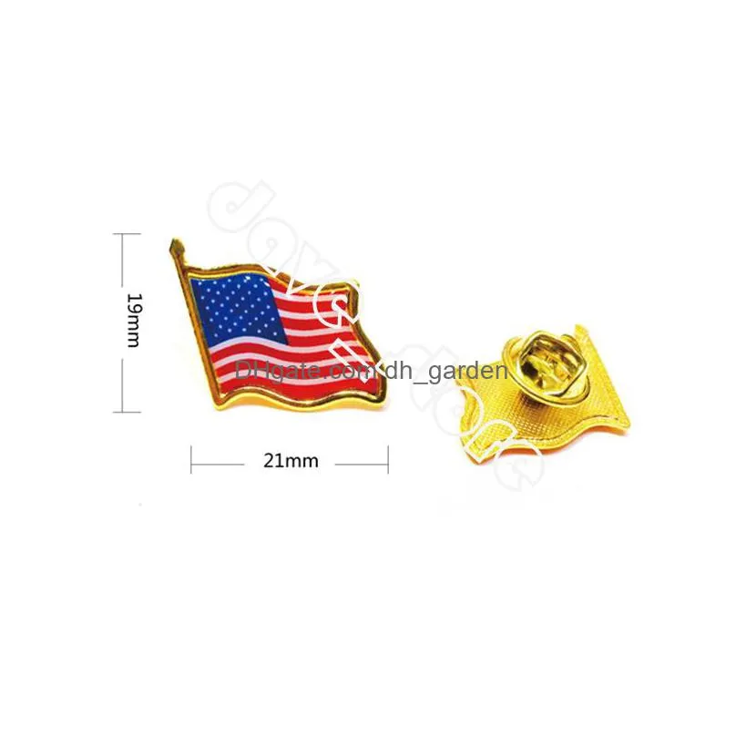 us american flag brooch mini usa badge pins cap hat luggage decorative brooch