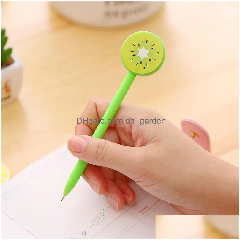 creative fruit ballpoint pen lemon gel pen 0.5mm cartoon gel pens office and school supplies