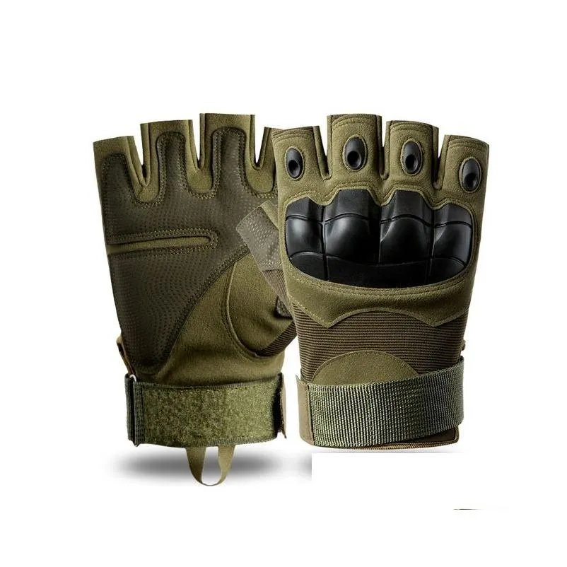 top tactical gear gloves review sport hunting shooting bicycle combat fingerless paintball hard carbon knuckle half finger cycling266s