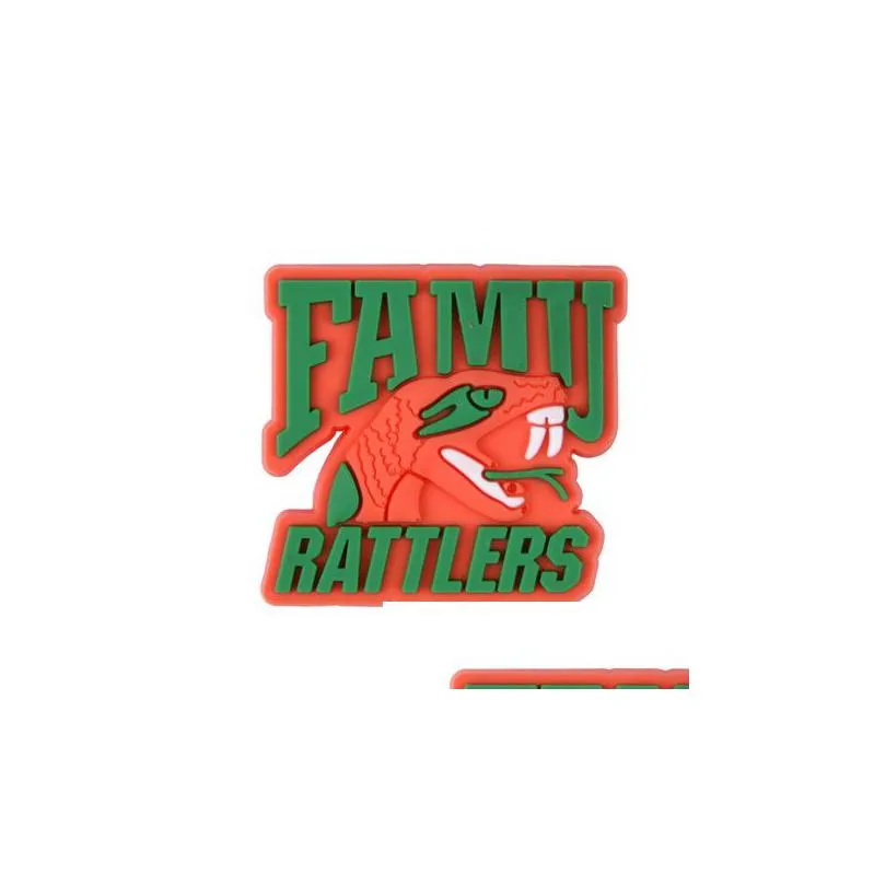 florida university rattlers charm delaware state university hornets hbcu shoe decoration hip hop culture charms