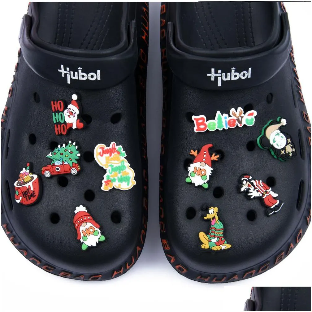 2022 cheap customizable logo fashion christmas luxury pvc shoes charms with for clog shoes sandal