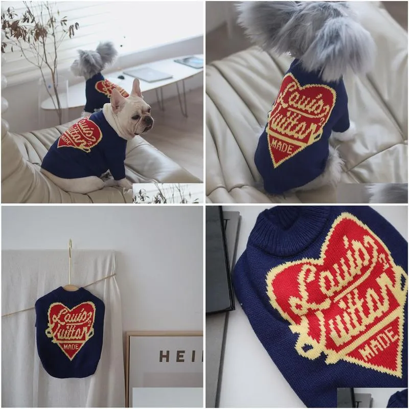 dog apparel autumn winter warm dog clothes designer sweater schnauzer french bulldog teddy small medium dog luxury cat sweatshirt pet items