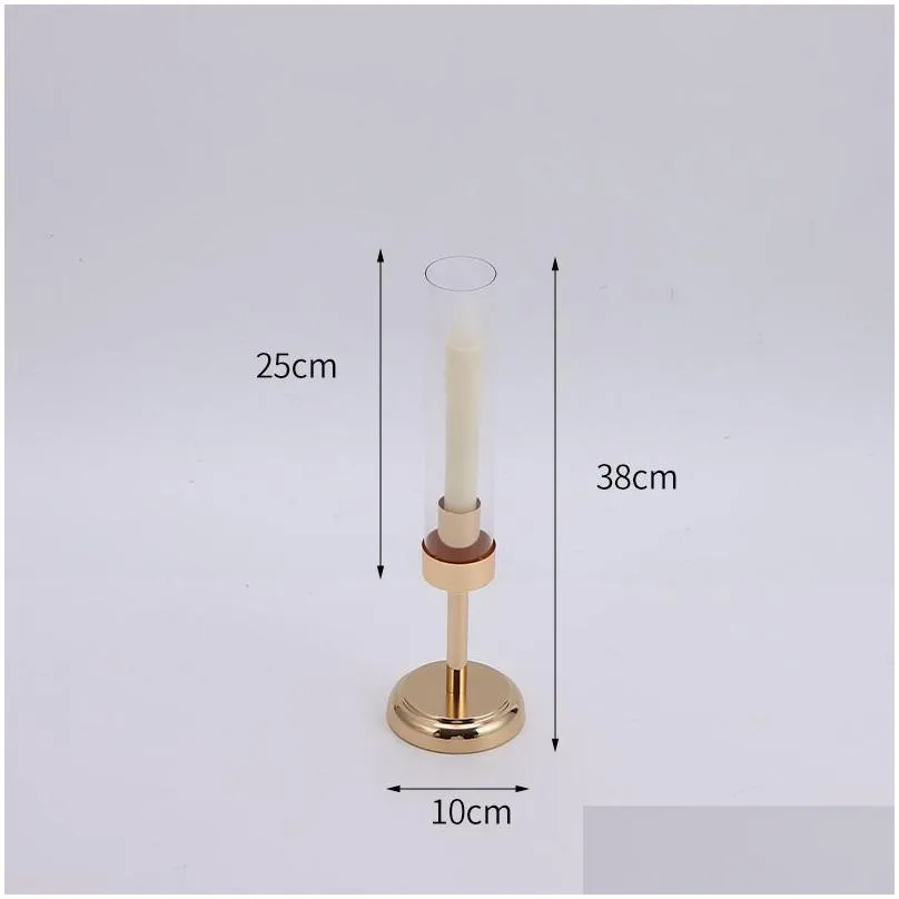 wedding gold candle holders stand taper metal candlestick candle holders 3pcs set for table centerpieces decorations