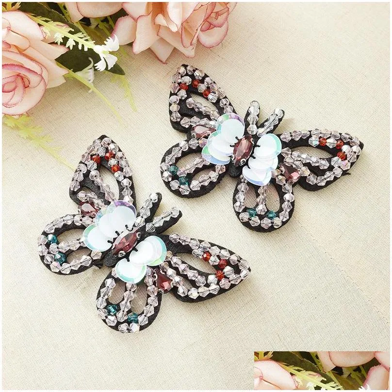 rhinestones butterfly applique shoes decoration ornaments accessories bags clothing hat decoration clog charm