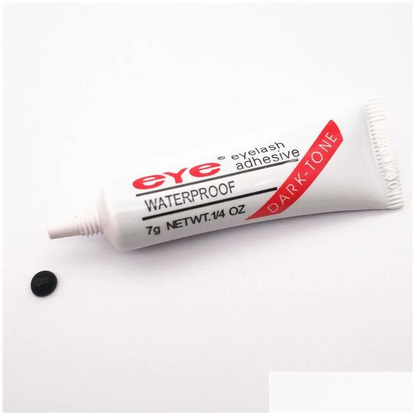 eye lash glue dark white makeup adhesive waterproof false eyelashes adhesives glue with packing practical eyelash glue 