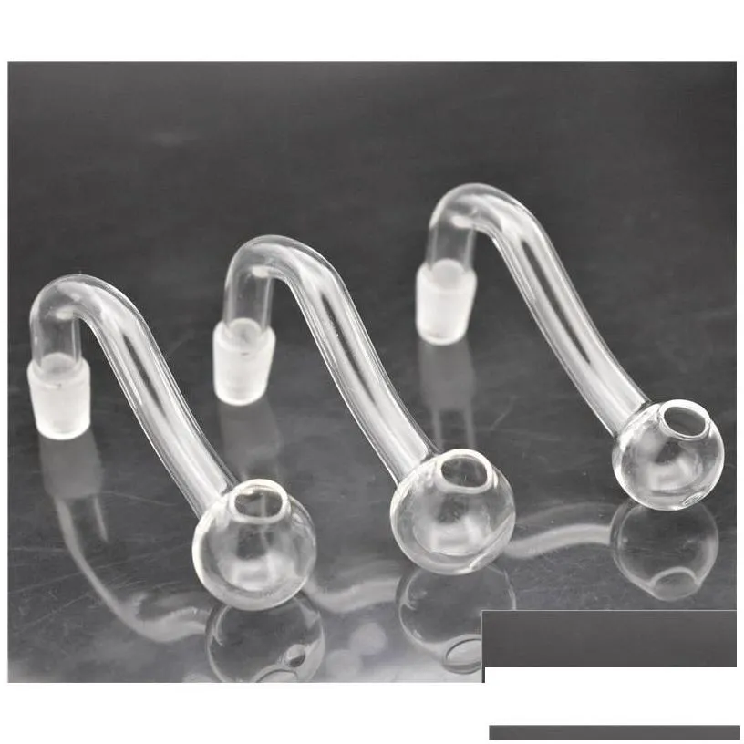 smoking pipes quality glass oil burner pipe 10mm 14mm 18mm male female pyrex clear curve water for bongs est drop delivery home gard