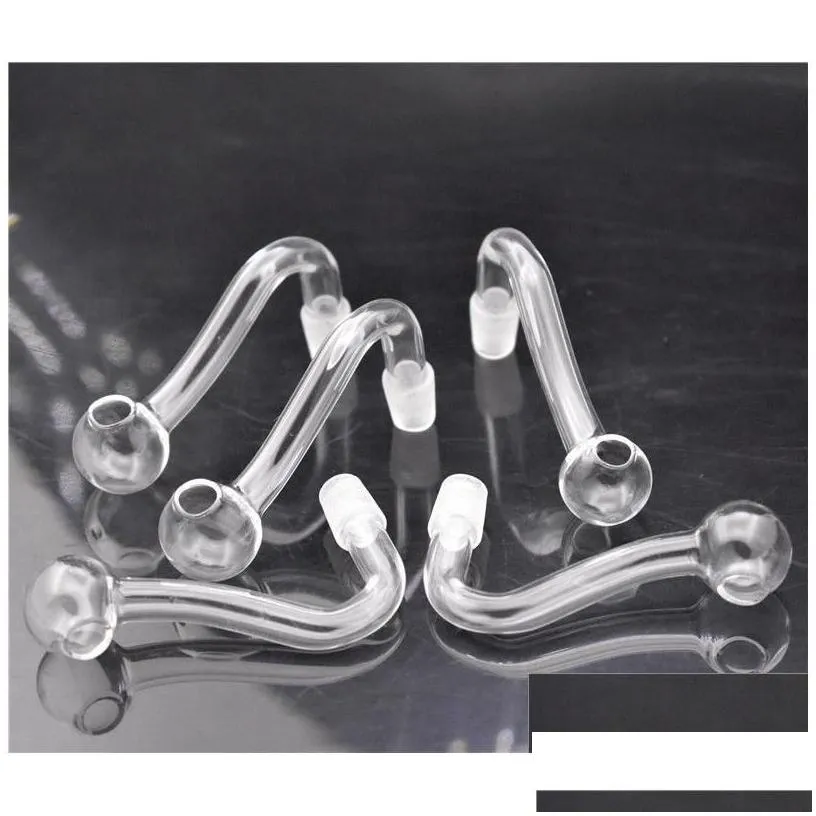 smoking pipes quality glass oil burner pipe 10mm 14mm 18mm male female pyrex clear curve water for bongs est drop delivery home gard