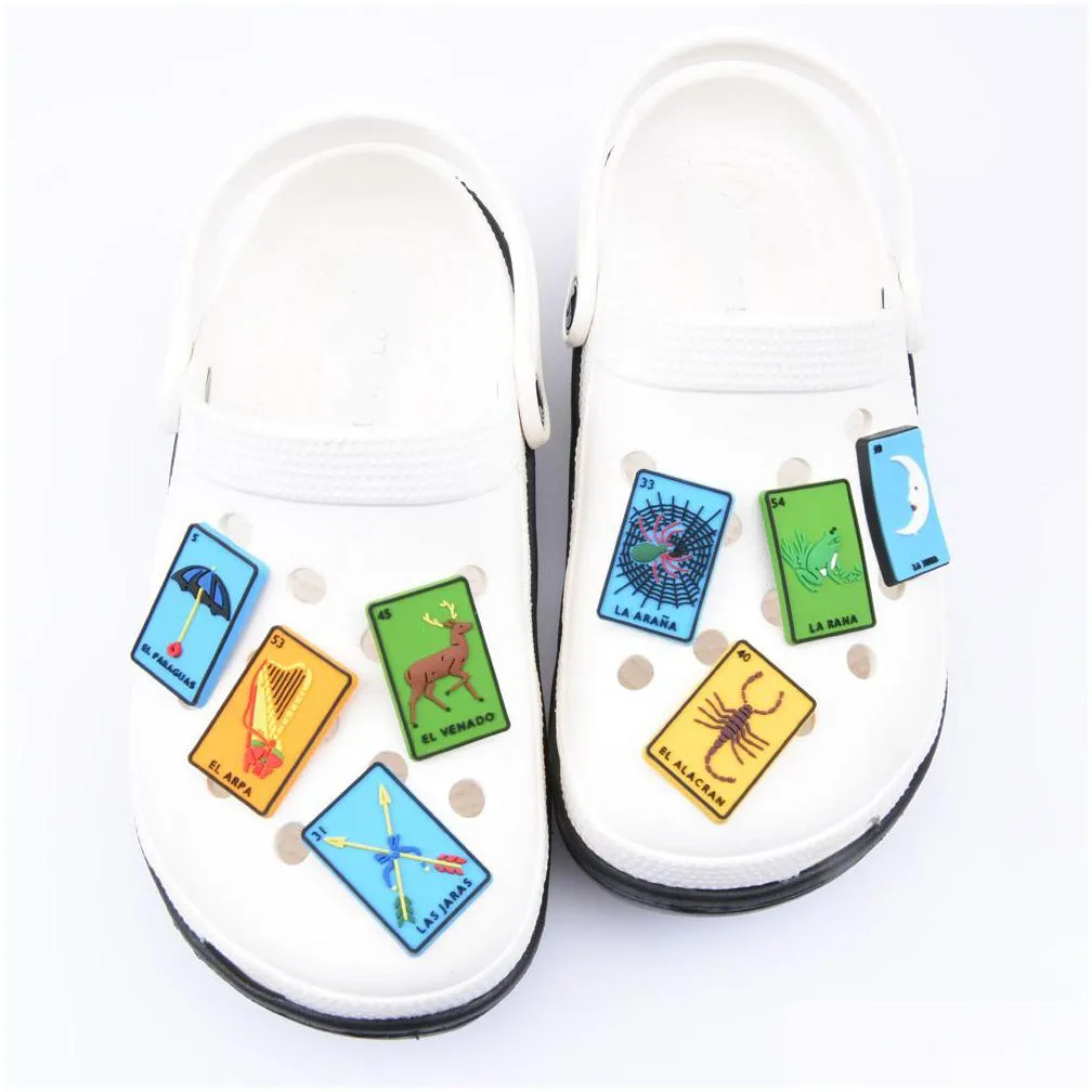 pvc custom shoes rectangular ornaments shoelaces decorative portraits mens party gifts