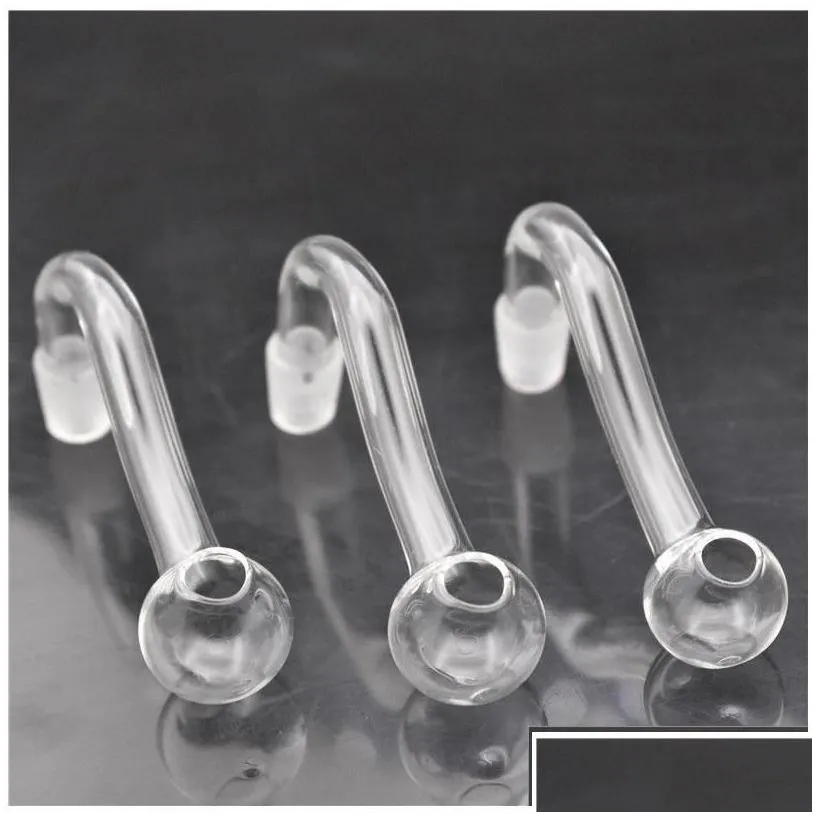 smoking pipes quality glass oil burner pipe 10mm 14mm 18mm male female pyrex clear curve water for bongs est drop delivery home gard