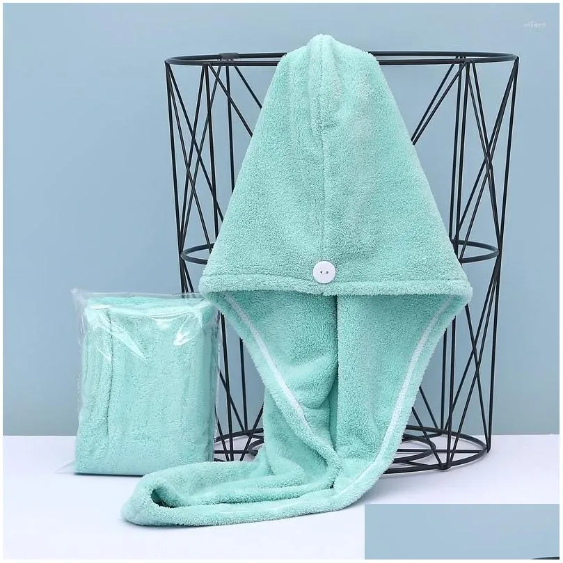 Towel Hair Drying Hat Twist Soft Coral Velvet Bibulous Bath Towels For Adults Home Textile Bathroom Products