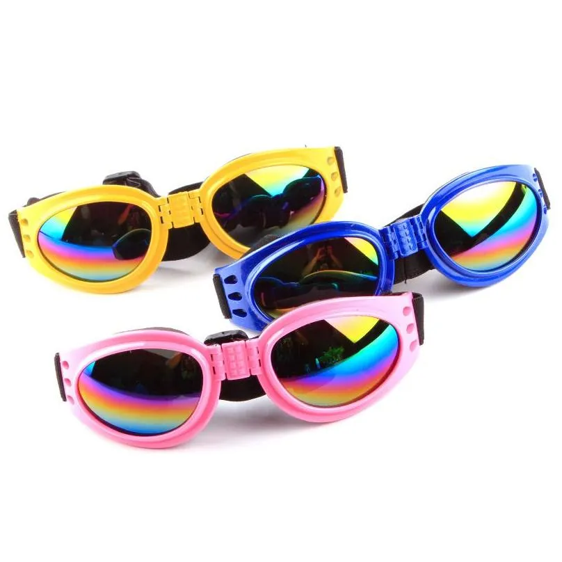 5pcs/lot pull wind fashion dogs pets accessories foldable pet glasses dog sunglasses windproof and moth proof sunglasses pet supplies