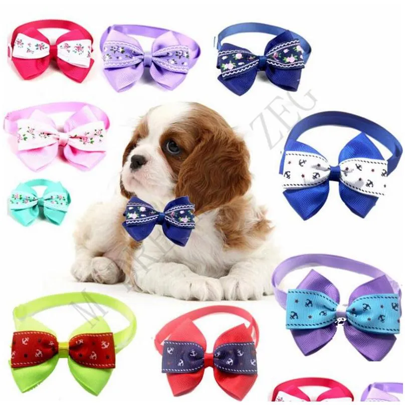 pet dog cat tie 100 colors pets necklace adjustable strap for cat collar dogs accessories pet dog bow tie puppy bow ties pet supplies