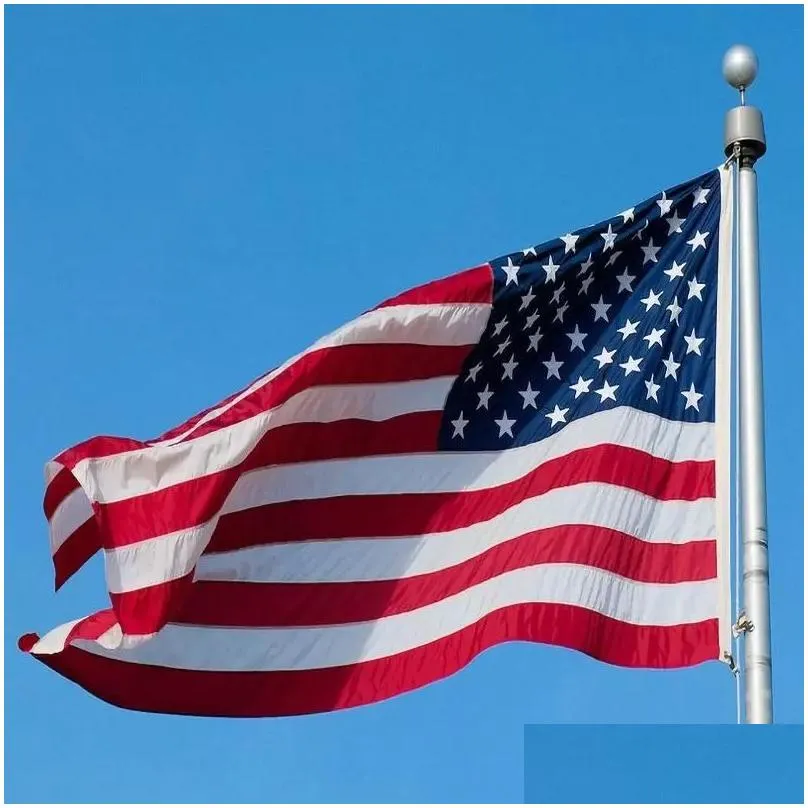 american flag garden office banner 3 x 5 feet high quality stars and stripes polyester solid banner 150x90cm inventory wholesale