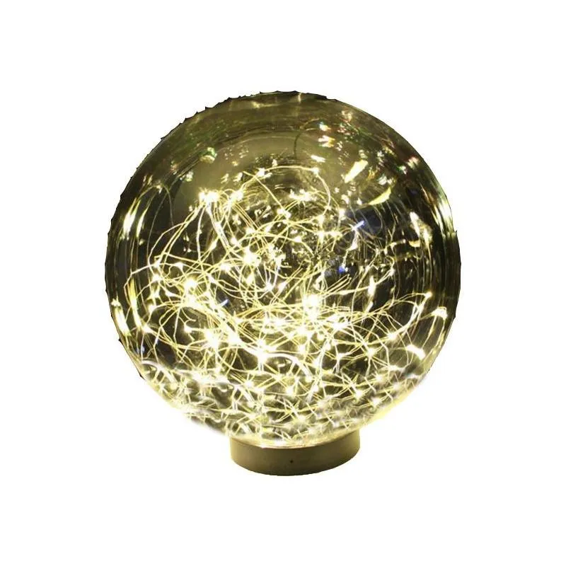 hanging led fantasy starry road lead transparent acrylic ball copper wire luminous ball props wedding decorative ball star road