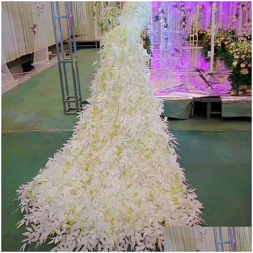 1.7m simulation willow vine leaf artificial plants vine fake plants home decor plastic artificial flower rattan evergreen cirrus