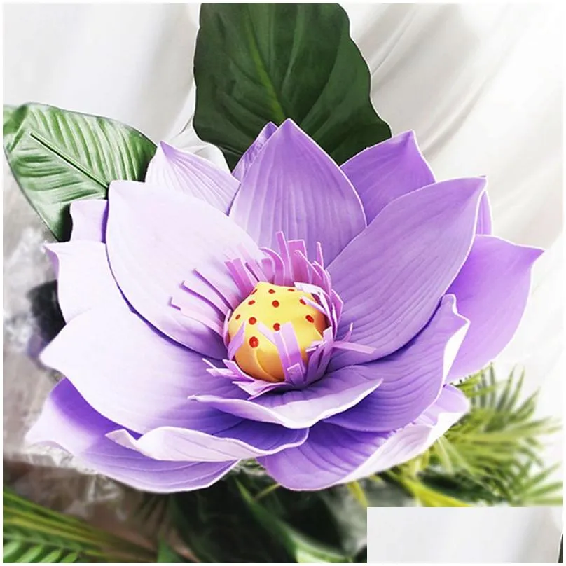 large pe foam lotus flowers fake flowers decoration home wedding background wall party p ography stage artificial flowers lotus