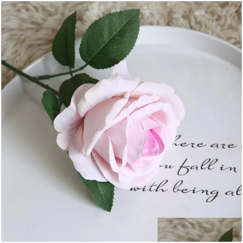 ins simulation velvet rose wedding arrangement hand holding rose bouquet artificial flower decorative plant flower wall fake wreath